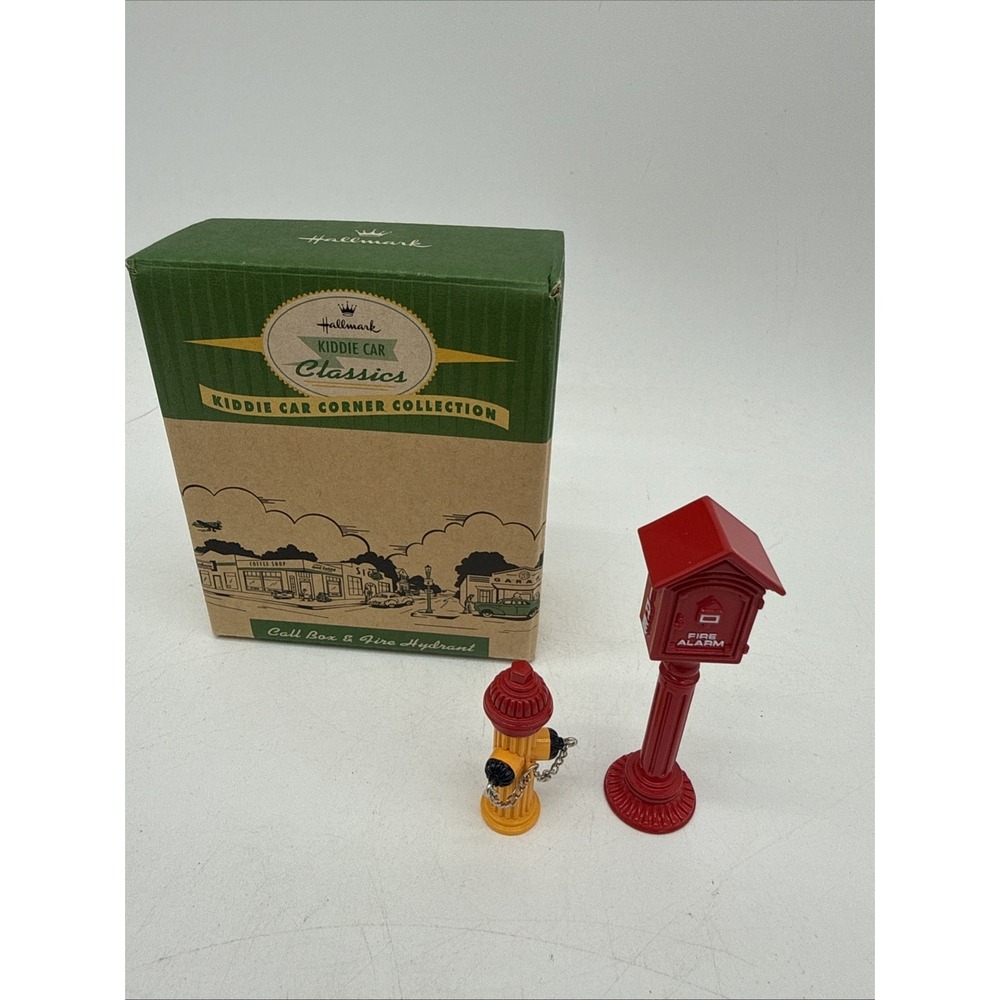 Hallmark Kiddie Car Classics Call Box & Fire Hydrant